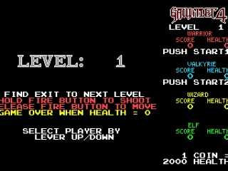 Before level 1 of the arcade mode starts.