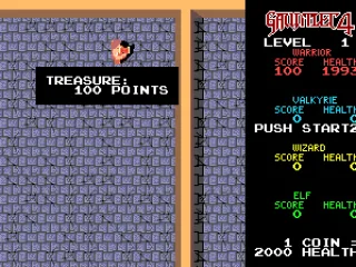 Collecting treasure chests nets points.