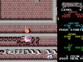 Two different types of enemies on screen at the same time.