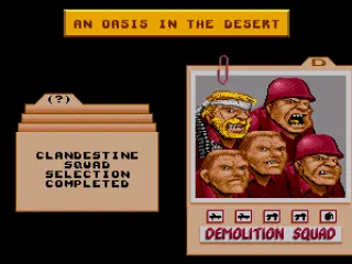 Choosing a squad. You can select a different team after the folder is closed