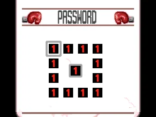 Password screen