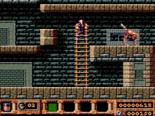 Throwing knives at an enemy