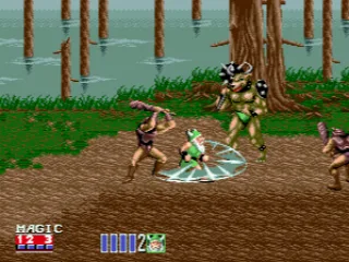 The dwarf goes crazy when seeing so many enemies in a forest