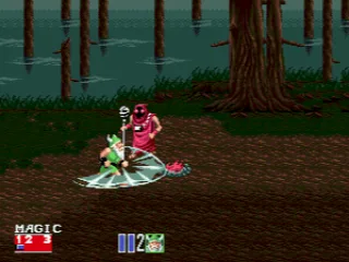 This ninja has no chance of beating our dwarf. Note the nice daytime change