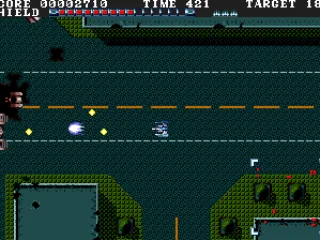 Trading shots with an enemy