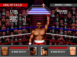 In this corner: Evander Holyfield!