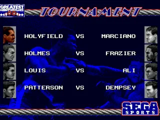 Starting a tournament.