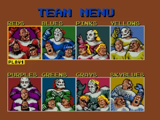 Team menu