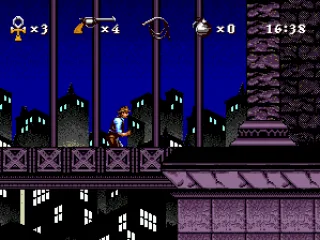 Running on the London's bridge.