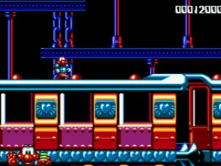Side-scrolling train