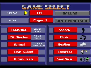 Main menu