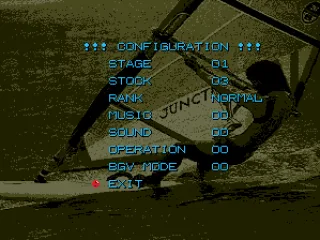 Configuration screen