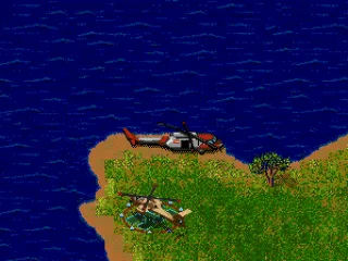 Dropping people off at a makeshift LZ