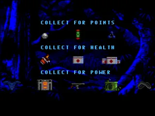 Some of the items the player collects