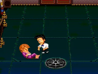 The referee counts him out.