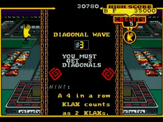 You must get 3 diagonals