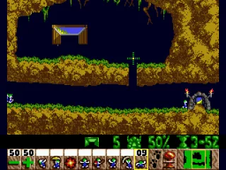 Digger: can dig holes in the ground and fall through them