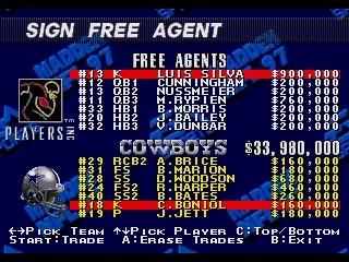 Signing free agents