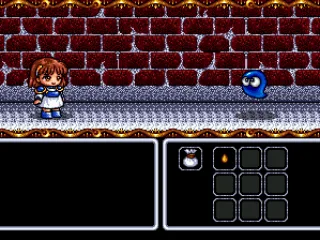 Arle fights a random mean-looking guy