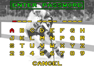 Password screen