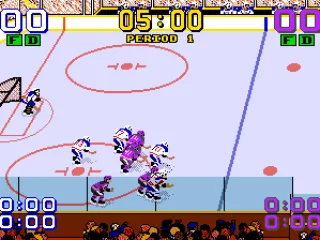 Skating out to the center of the ice