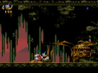 The first boss is a mechanic spider.