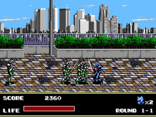 Fighting a group of clones.