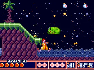 Beautiful nocturnal landscape, a frog-like enemy in front of you... you have everything you've ever wanted in life