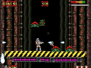 Enemies attacking from the background