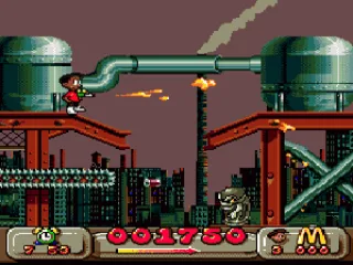 Use the Up or Down button while shooting to aim in the proper direction.