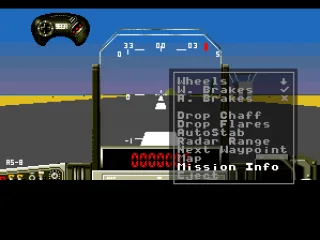 Tutorial mission: some of the actions available to the player