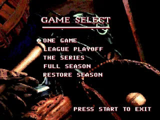 Main menu