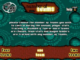 Choosing teams for season mode