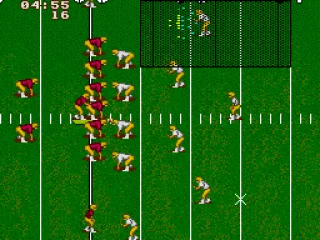 Action is seen from the sidelines, unlike Madden