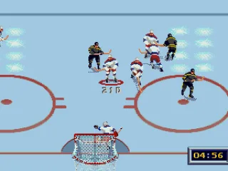 Goalie Stops the Puck