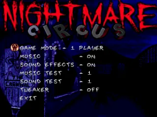 Main menu