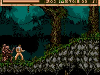 Start of the first level. You are constantly chased by locals who want to club you to death.