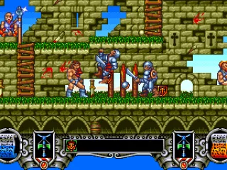 Defeating enemy soldiers.