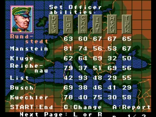 Selecting Nazi officers to have under command