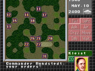 Some of the commands the player can give