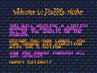 Puzzle mode directions