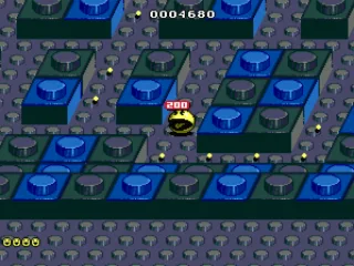 Pac receives 200 points for eating a ghost