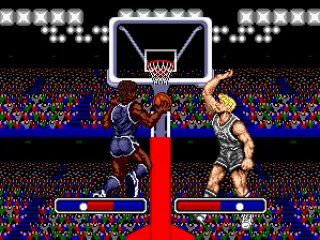 Trying to block a slam-dunk