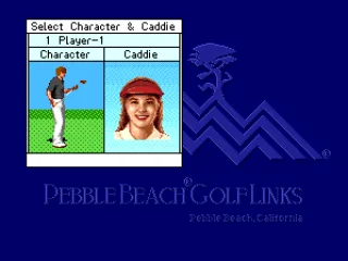 Select a character & caddie.