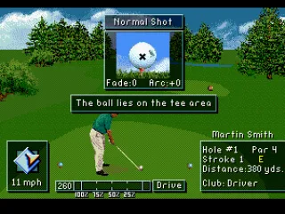 Lining up my tee shot