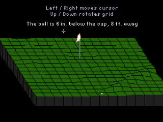 The greens view shows a nice flat approach