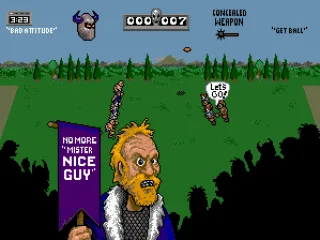 The referee looks happy