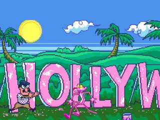 Pink Panther flees from Inspector Clouseau