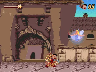 The fairy heals Pinocchio