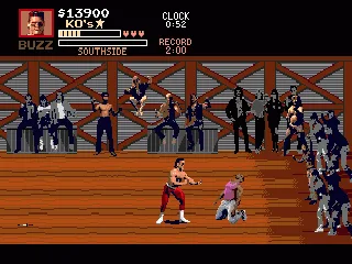 Knock your opponent down to finish him off.